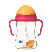 b.box贝博士第三代PPSU重力黄金杯 bbox重力球防漏学饮杯 240ml 红橙色
