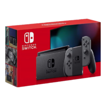 PLUS会员、限地区：Nintendo Switch 任天堂 Switch NS掌上游戏机 灰色手柄 续航 日版