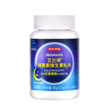 京东京造 褪黑素维生素B6片100片 退黑素改善睡眠失眠助眠成人男女中老年成人闪睡片晚安片甜睡深度睡眠