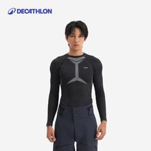 限尺码：迪卡侬 DECATHLON 女款保暖滑雪压缩裤