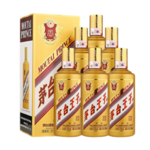 茅台（MOUTAI） 茅台王子酒 酱香型白酒 送礼婚宴 53度 500mL 6瓶 金王子整箱