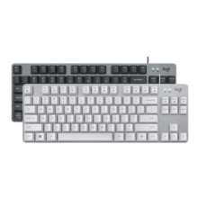 罗技（Logitech） K835机械键盘 有线游戏键盘 办公84键TTC轴 商务家用电竞键盘短款小尺寸台式机笔记本吃鸡键盘 K835 黑色  红轴【游戏推荐】