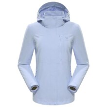 骆驼户外黑色三防冲锋衣男女三合一羽绒服两件套防水外套登山服冬