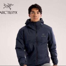 38节、预售：ARC'TERYX 始祖鸟 ATOM HOODY 防风男子保暖棉服 BLACK SAPPHIRE蓝黑色