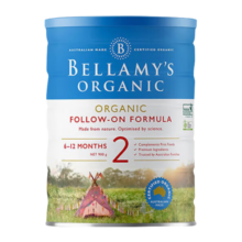 贝拉米（Bellamy's）澳洲原装进口有机婴幼儿配方牛奶粉宝宝奶粉经典款 900g 2段  效期26年3月左右 1罐