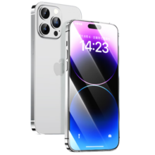 品胜 适用苹果15Pro钢化膜 iPhone15Pro手机膜无边全屏高清保护贴膜晶钻防摔防刮抗指纹前膜2片装