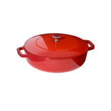 珐宝（staub）法国进口旋风钉海鲜锅双耳煲汤烹饪锅海鲜锅樱桃红28cm 40511-474