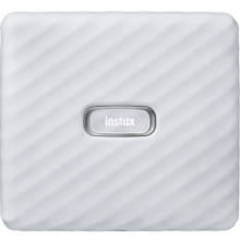 INSTAX富士instax Link WIDE 立拍立得 手机照片打印机烟灰白 学生家用 宽幅双包相纸套装