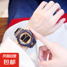 多功能夜光运动款手表 金色