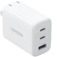 绿联氮化镓苹果充电器65W多口快充头USB/Type-C兼容45W苹果16/15华为Mate70macbookpro笔记本电脑iPad