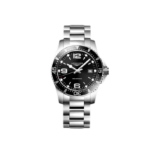 浪琴（LONGINES）瑞士手表 康卡斯潜水系列 石英钢带男表 情人节礼物 L37404566