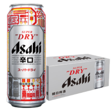PLUS会员、京东百亿补贴：朝日Asahi 超爽生啤酒 500ml*15听 10.9度 整箱装