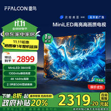 雷鸟 鹤6 Pro 24款 一级能效版 MiniLED55英寸 家电政府补贴 4+64GB 智能电视机55S585C Pro-JN