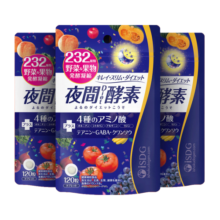 ISDG 夜间酵素片120粒 3件装 含左旋肉碱日本酵素 果蔬植物孝酵素梅