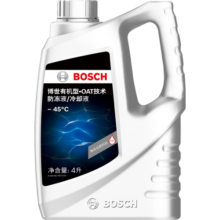 博世（BOSCH）有机型(OAT)发动机冷却液通用型汽车防冻液 冰点-45℃ 4L（红色）
