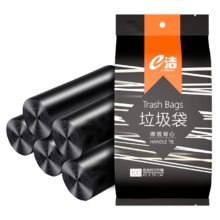 e洁 背心手提式垃圾袋 108只 10升国标易撕背心 45x59cm