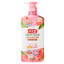 PLUS会员：立白 白桃APG洗洁精1kg A类果蔬奶瓶洗洁剂 高效去油除味