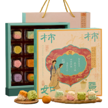 plus会员：华美 糕点年货礼盒柿柿如意480g