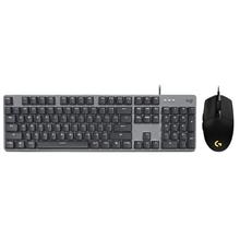 罗技 logitech G102+K845 有线键鼠套装 青轴