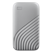 西部数据（WD）NVMe移动固态硬盘 PSSD My Passport随行SSD 高速硬盘Type-C USB3.2 Gen2外接扩容存储4k影音剪辑 银白色（传输速度1050MB/s） 2TB