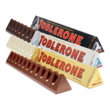 亿滋Toblerone三角巧克力100g*4黑巧牛奶巧克力瑞士进口糖果送礼