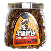 plus会员：阿甘 鸡肉条五香味250 高蛋白低脂手撕鸡肉干 解馋零食