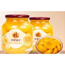 PLUS会员：林家铺子 黄桃罐头 750g*2瓶