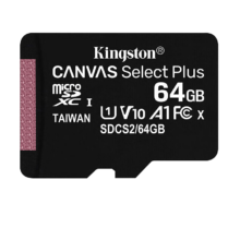 plus会员：金士顿  存储卡  64GB TF  MicroSD   U1 A1 V10 读100MB/s 1张