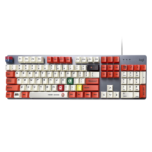 罗技（Logitech） K845机械键盘 有线游戏键盘 办公键盘104键水管工DIY键帽电竞吃鸡节日礼物 罗技K845红轴【水管工正派】+KDA桌垫