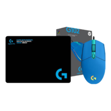 罗技 logitech G102二代游戏鼠标 轻G102蓝第二代