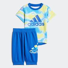 adidas 阿迪达斯 大LOGO舒适印花时尚百搭透气中性童中小童短袖夏装