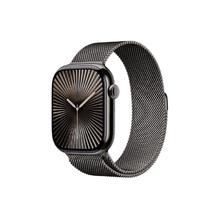 苹果 Apple Watch Series 10 智能手表 GPS+蜂窝网络款 46mm 钛金属石板色 石板色米兰尼斯表带 M/L