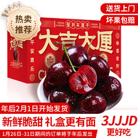 东鲜丰 车厘子蓝莓水果组合 新鲜水果礼盒 生鲜年货团购公司福利送人礼盒 5斤 巨无霸3J级 净重 2250g