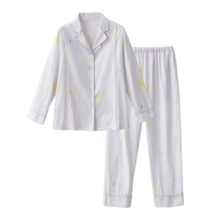 十月结晶月子服产后孕妇睡衣女纱罗古法家居服哺乳装 【5A级抑菌】彩条蘑屋（带哺乳口） L码(建议110-130斤)