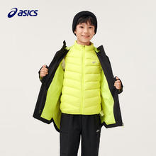 ASICS 亚瑟士 童装中大童中性款便服外套2024微宽松版类冲锋衣夹克333241053067 001黑色 150