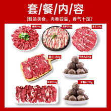 暖男厨房 潮汕牛肉火锅牛肉丸牛筋丸吊龙雪花嫩肉匙仁火锅套餐火锅丸 牛肉套餐 1250g