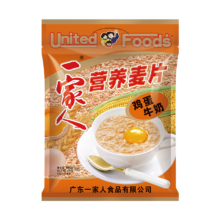 需首购、PLUS会员：一家人 鸡蛋牛奶麦片 600g(30g*20袋)