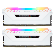 美商海盗船（USCORSAIR）16GB(8G×2)套装 DDR4 3600 台式机内存条 复仇者RGB PRO灯条 白色 电竞玩家款