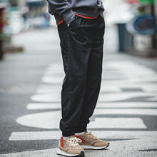 马登 工装 美式复古Easypants束脚裤抽绳哈伦休闲裤灯笼裤长裤子男 黑色 XL