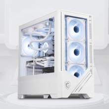 微星 宙斯盾S 十二代酷睿版 游戏台式机 白色（酷睿i5-12400F、RTX 3050 6G、16GB、1TB SSD）