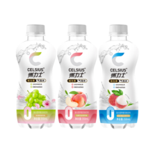 燃力士 便携果味气泡水无糖运动健身饮料 350ml 【荔枝海盐】*6
