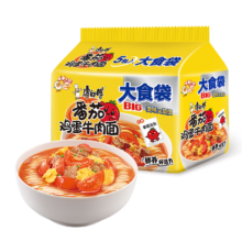 限地区、PLUS会员：康师傅 方便面 大食袋番茄鸡蛋牛肉面162g*5 ×2件