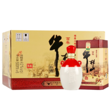 牛栏山 百年陈酿三牛 浓香型白酒 42度 500ml*6瓶 整箱装