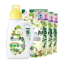 狮王 纳米乐香氛洗衣液5.72斤香槟玫瑰香型（900g*1+490g*4）抑菌除螨