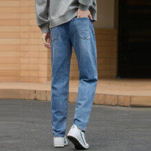 20点：gxg.jeans 男装直筒牛仔裤  牛仔蓝