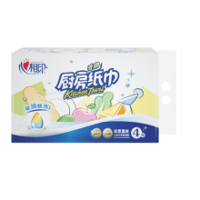 plus会员：心相印厨房用纸 60节*4卷