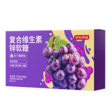 plus会员：京东京造 男士复合维生素锌软糖30粒*2盒