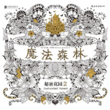 魔法森林 秘密花园涂色书彩铅简笔画  后浪正版