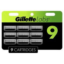 移动专享：吉列 Labs 剃须刀刀片替换装,适用于 GilletteLabs 去角质棒和加热剃须刀,9 个替换装