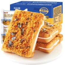比比赞 海苔肉松 吐司面包 整箱早餐 300g